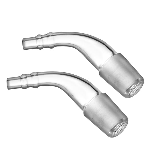 Comfort Curve Glass Elbow Adapter with Built-In Screen for Arizer XQ2