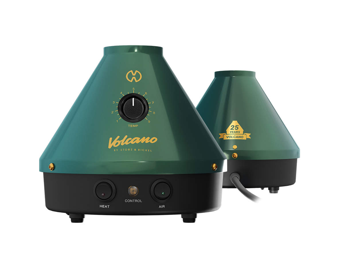 Vaporisateur Storz & Bickel Volcano Classic - Édition limitée verte et dorée des 25 ans