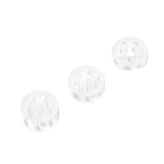 Glass Tube Stem Backspacer Set for XMax V3 Pro & XLux Roffu, 2mm, 3mm, 5mm Spacers, Pack of 3