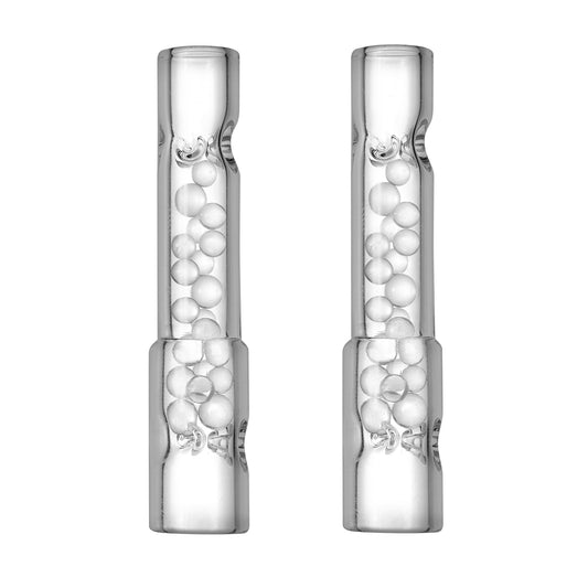 The 'Glacier' Glass Pearl Cooling Stem (70mm) for Arizer Solo 3 and Air Max