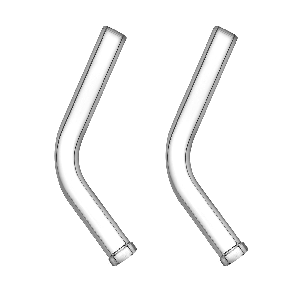 Long Angled Glass Stem for XMAX V3 Pro and XMAX V4 Pro Vaporizers, 110mm, Pack of 2