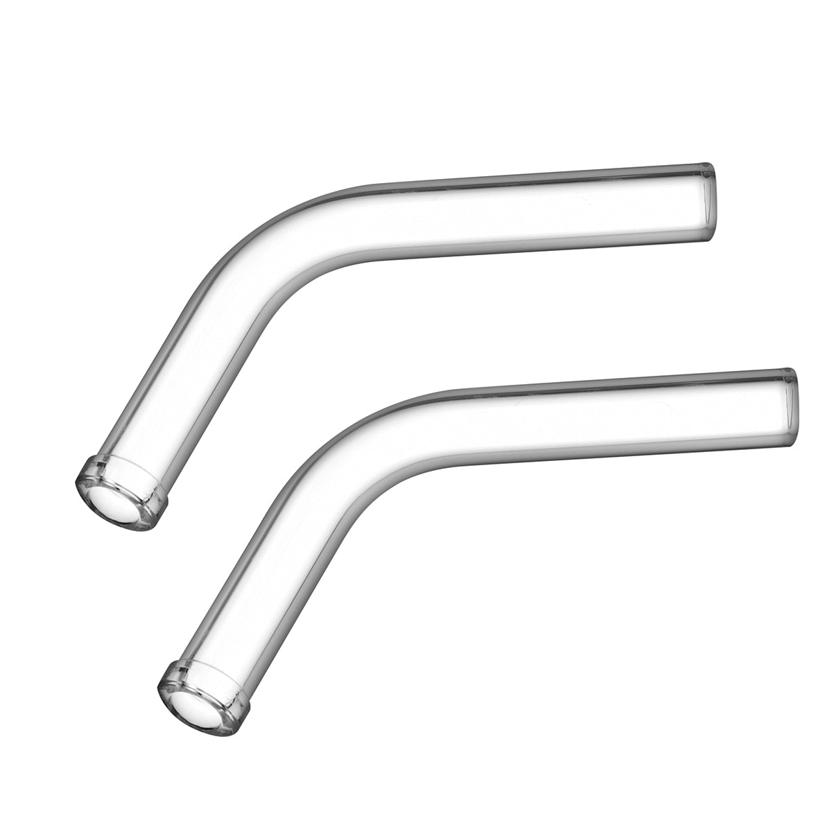 Long Angled Glass Stem for XMAX V3 Pro and XMAX V4 Pro Vaporizers, 110mm, Pack of 2