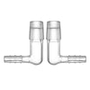 Adaptateur secteur coudé en verre pour microdosage avec Grille intégrée encastrée pour Arizer XQ2 et Extreme Q, Lot de 2