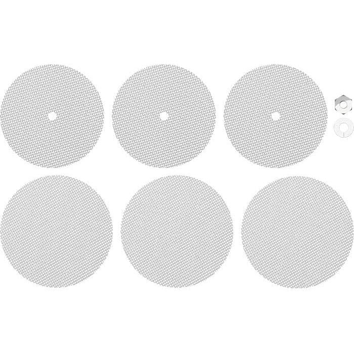 Set de grilles normales pour diffuseur d’arômes Volcano Easy Valve - Set de grilles de rechange (3 grilles supérieures, 3 grilles inférieures, 1 Écrou et 1 rondelle) - Maille normale