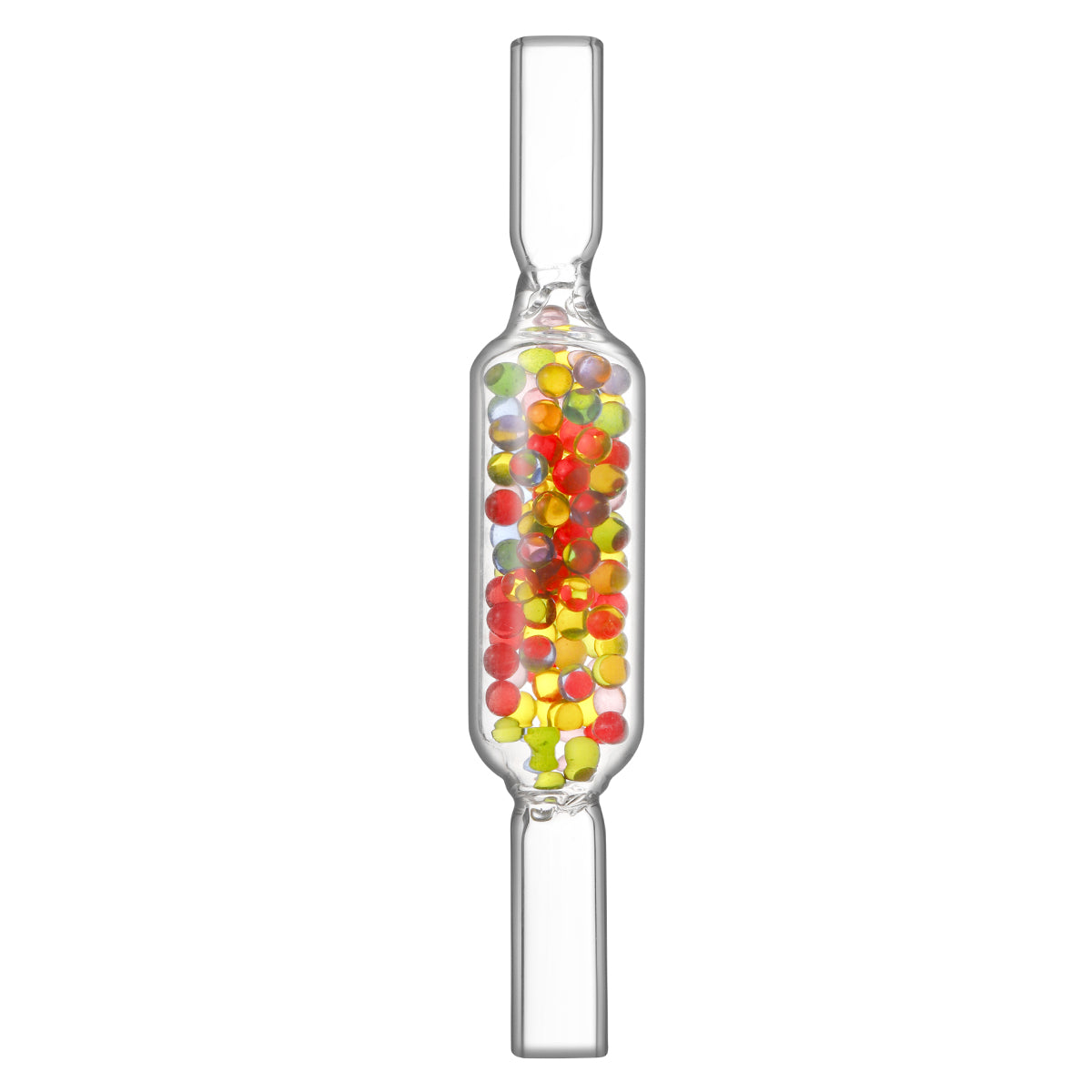 Embout buccal de tige en verre coloré avec billes de refroidissement pour LimeLight Frolic, 130 mm