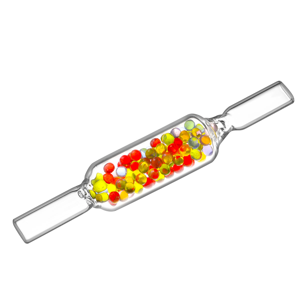 Embout buccal en verre avec perles de refroidissement éclatantes pour Stem LimeLight Frolic, 130 mm